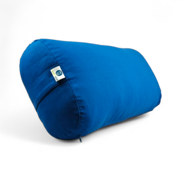 Oblong Yoga Bolster | Kapok Filled | Color Blue