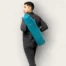 Modern Yogi Teal Cotton Yoga Mat Bag for thick yoga mats