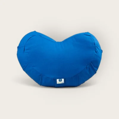 Modern Yogi Cotton Crescent Zafu Cushion in Blue Color