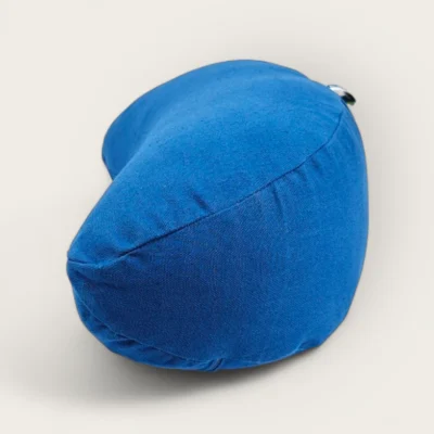 Modern Yogi Cotton Moon Cushion in Blue Color