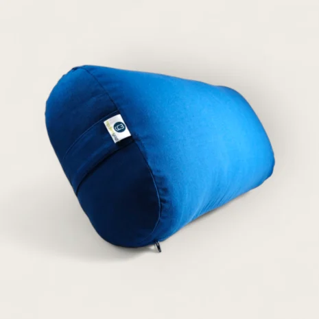 Cotton Yoga accessories | Cotton Yoga Bolsters | Oblong Bolster | Blue