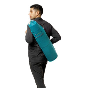 Cotton Yoga accessories | Cotton Yoga Mat Bag | Premium Thick Cotton Yoga Mat Bag | Teal