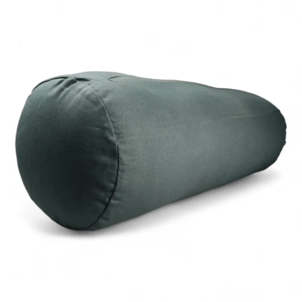 Round Yoga Bolster | Kapok Filled | Color Gray