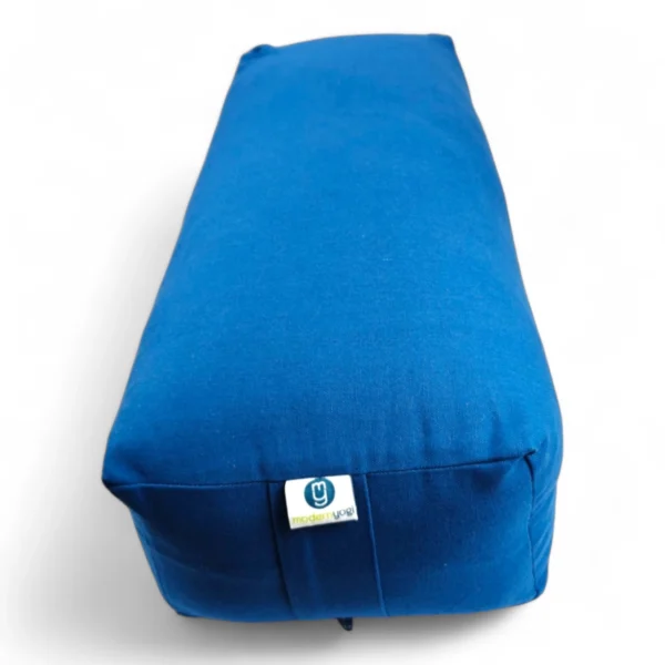 Rectangular Yoga Bolster | Kapok Filled | Color Blue