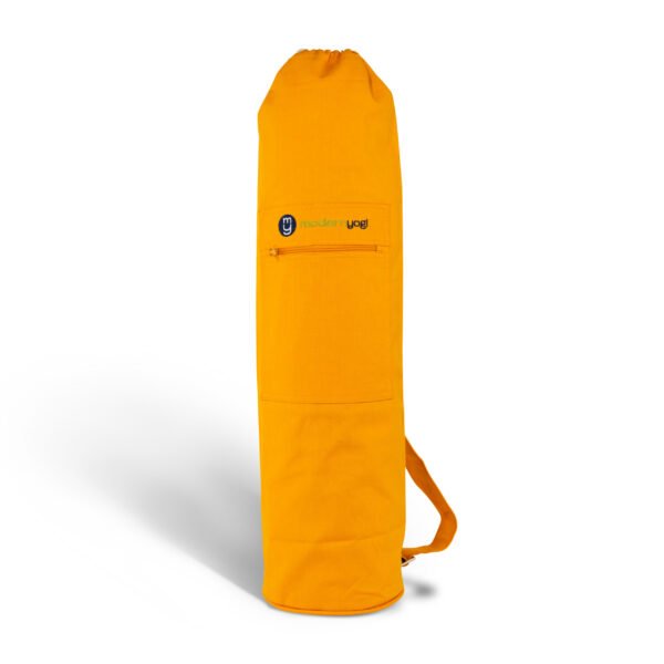 Premium Thick Cotton Yoga Mat bag | Drawstring Bag | Color Mustard