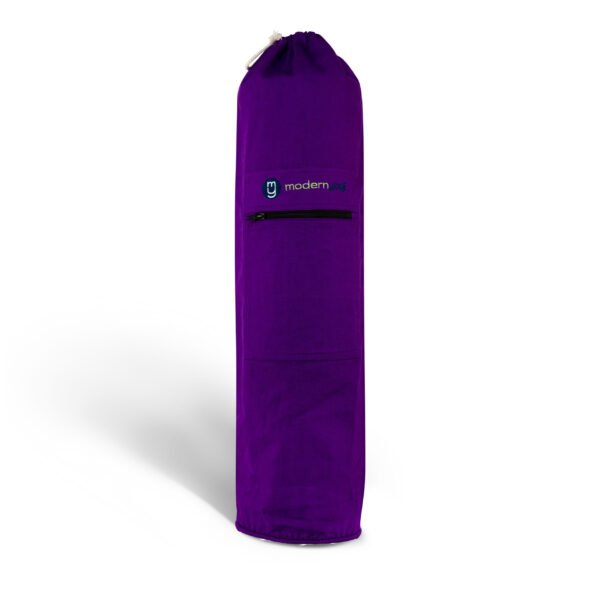 Premium Thick Cotton Yoga Mat bag | Drawstring Bag | Color Purple