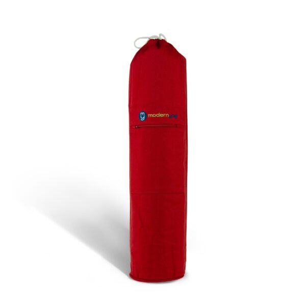 Premium Thick Cotton Yoga Mat bag | Drawstring Bag | Color Red